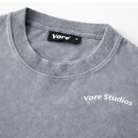 Voré Washed Grey Oversized Tee