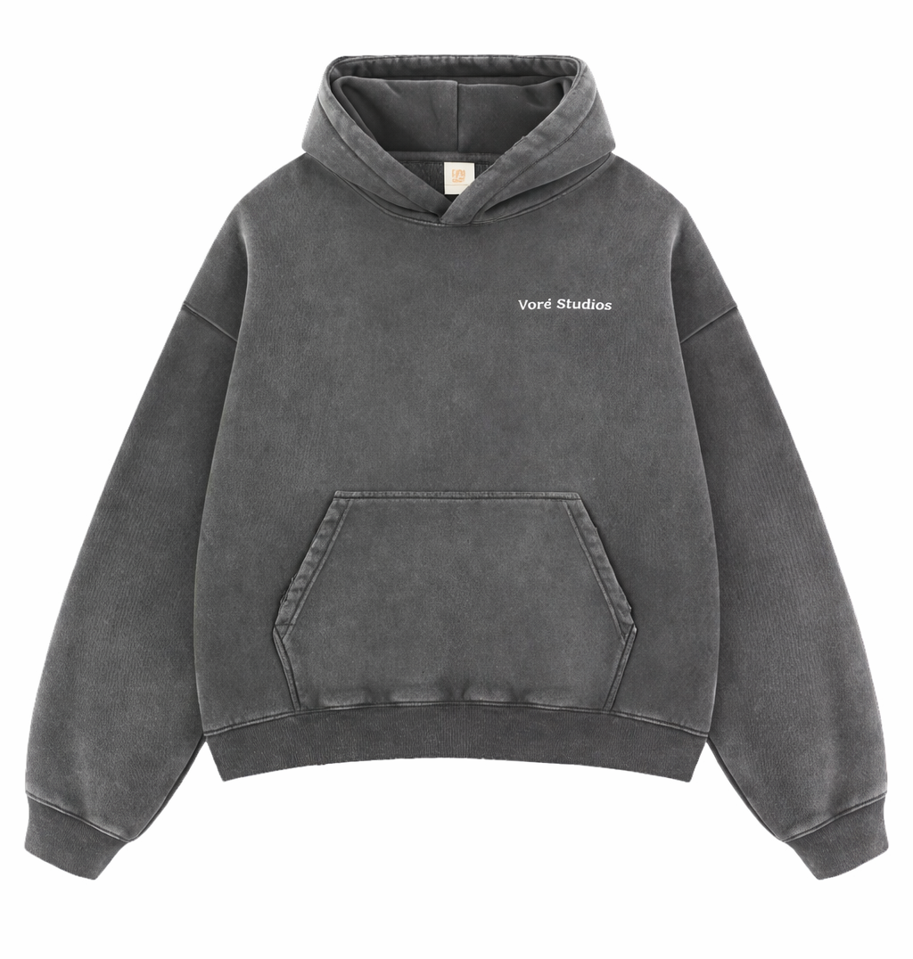 Voré Studio Hoodie Washed Grey