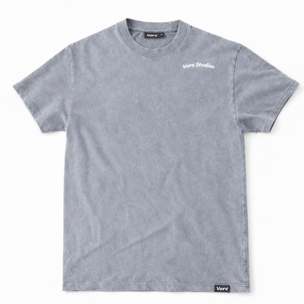 Voré Washed Grey Oversized Tee