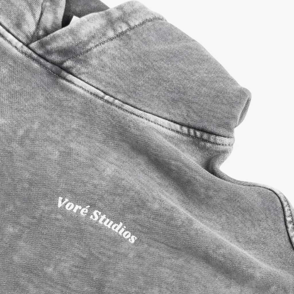 Voré Studio Hoodie Washed Grey